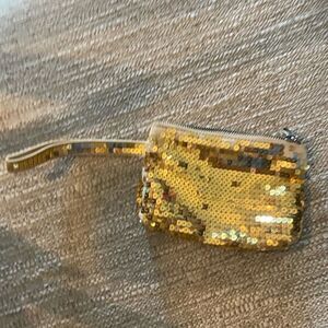 American Eagle Y2K sequin coin purse wristlet